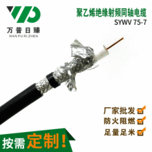 SYWV-75-7纯铜双屏蔽高清有限电视线电视闭路线75欧姆同轴电缆