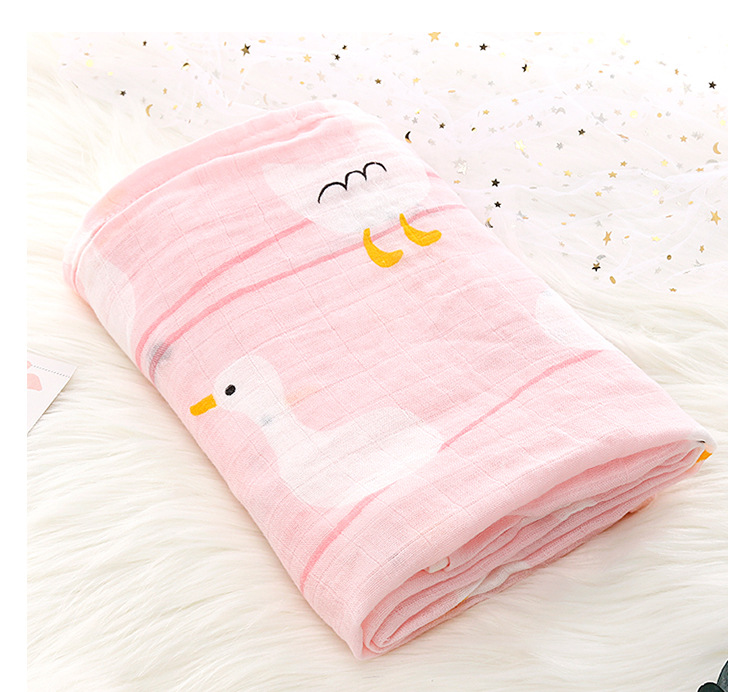 纱布包巾新生儿襁褓巾双层穆斯林包巾宝宝盖毯婴儿抱被母婴用品