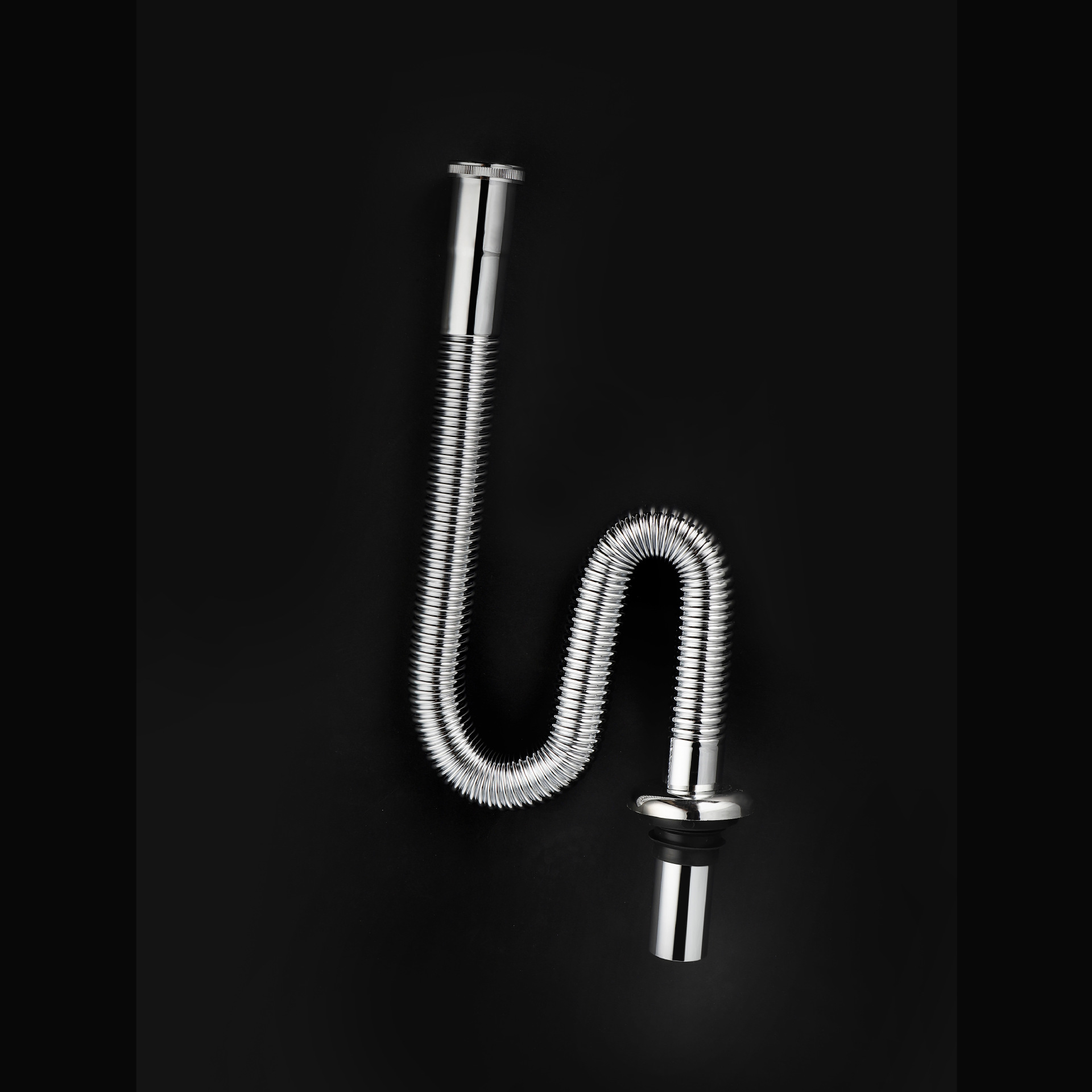 面盆不锈钢下水管洗手盆脸盆下水器排水管配件台盆手池防臭波纹管