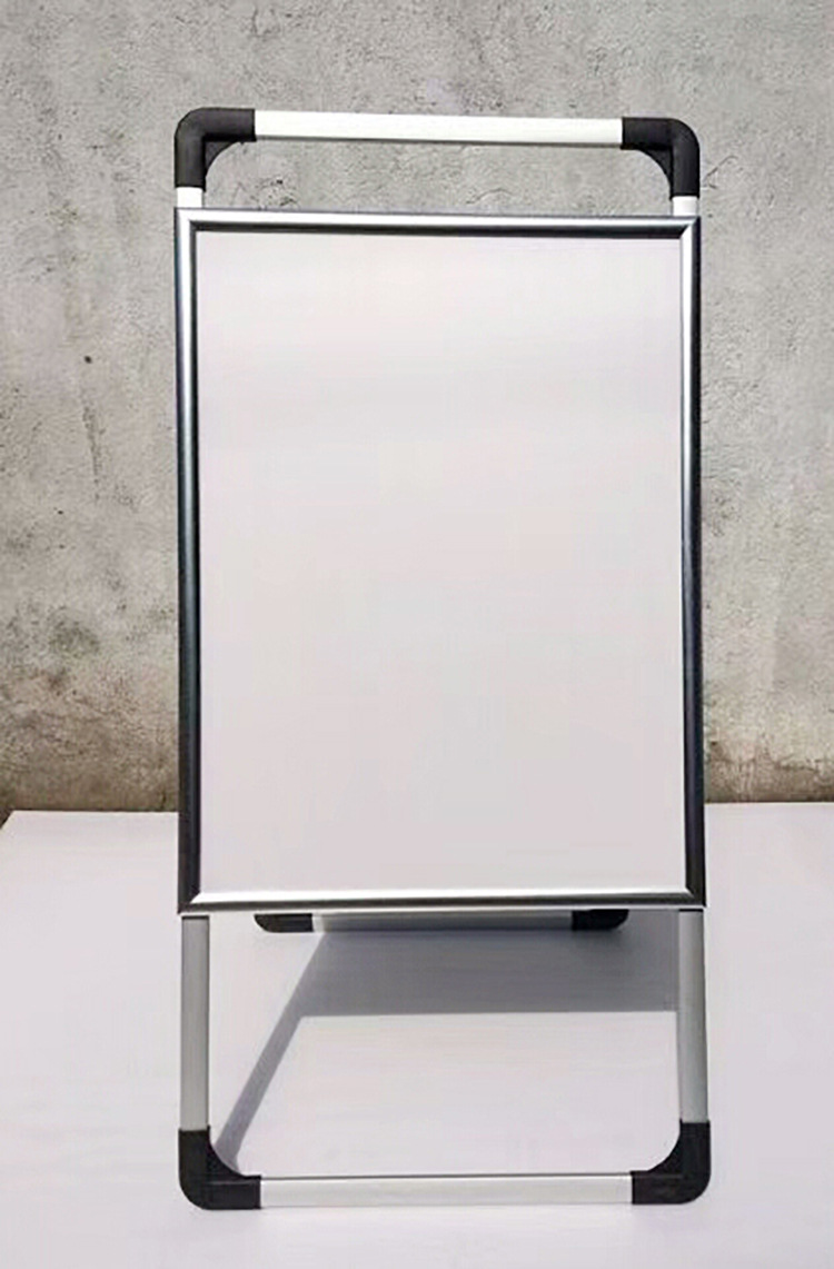 开启式手提双面立式广告牌落地式海报架折叠kt板宣传栏展示架户外