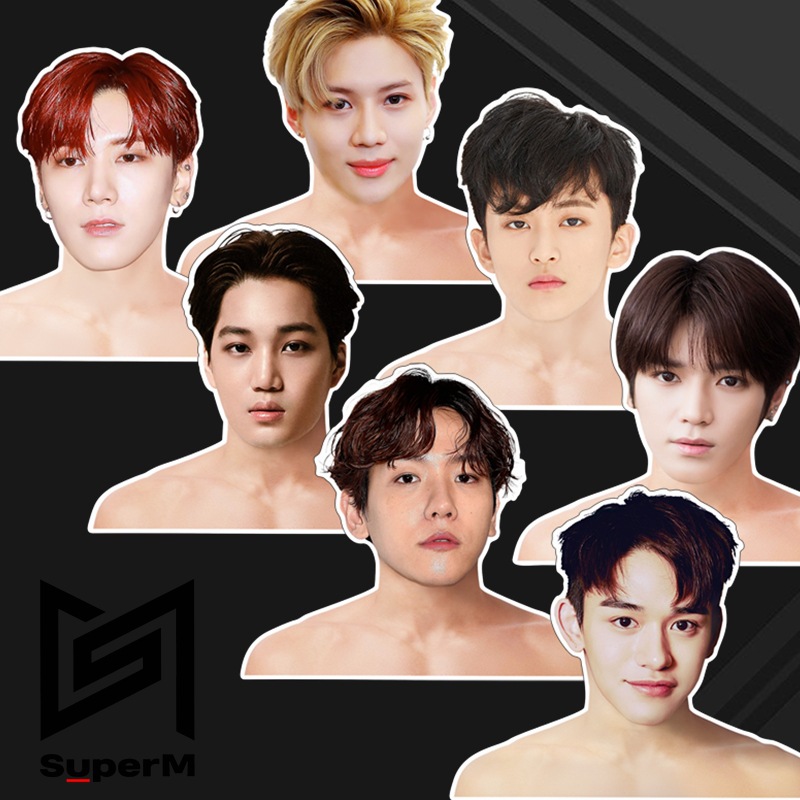 边伯贤黄旭熙lucas李敏亨mark泰容民永钦superm周边人形衣架