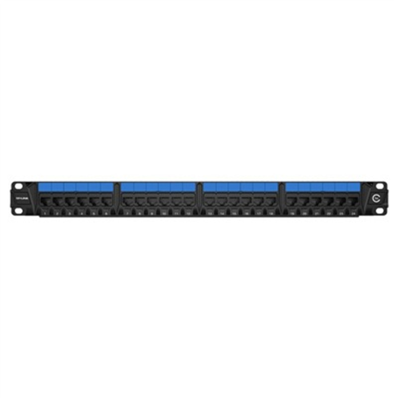 tp-link tl-ed5e024超五类非屏蔽配线架24口达标过测试标准1u机架