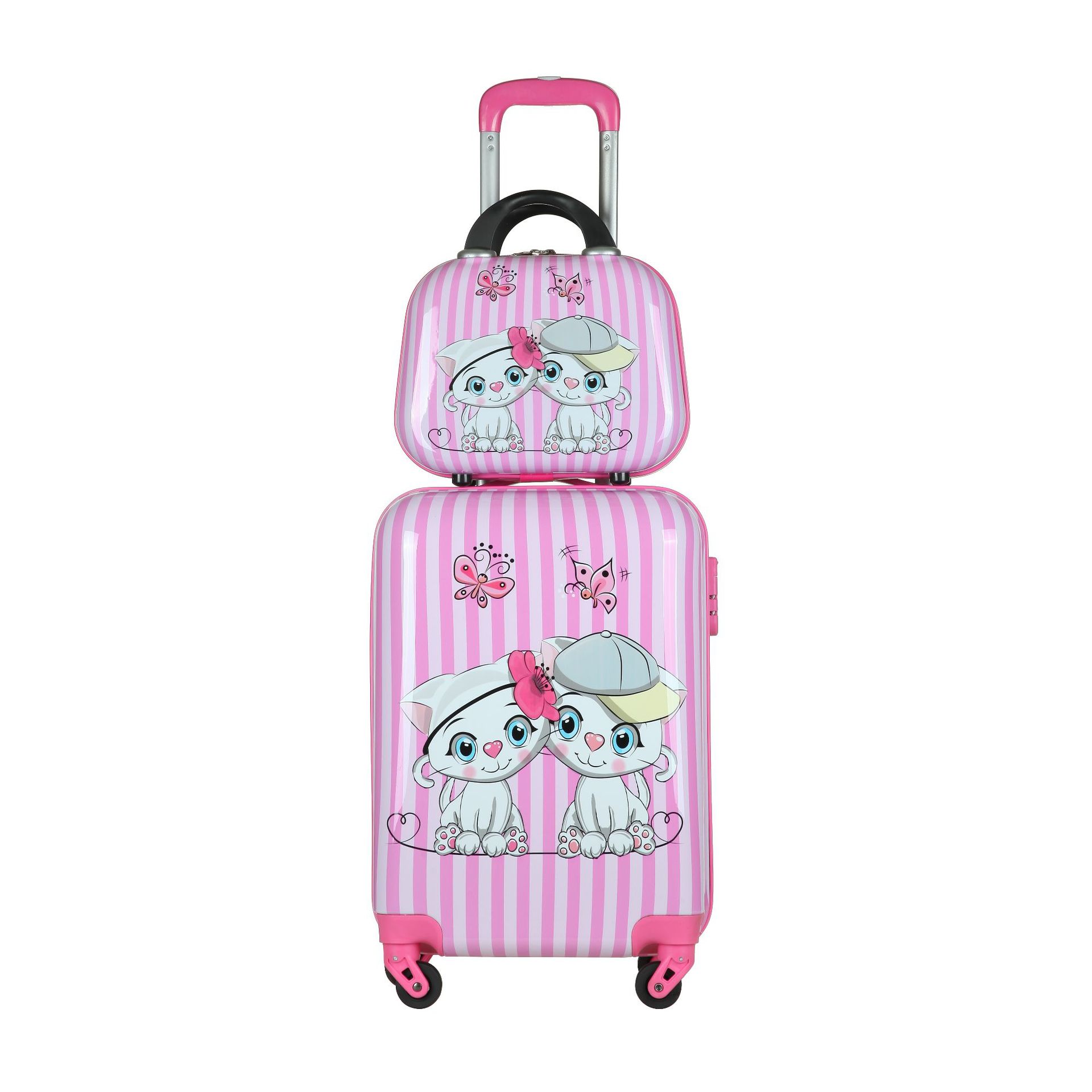 厂家直销环保pc abs拉杆箱 卡通儿童箱包 万向轮儿童箱 图案定制