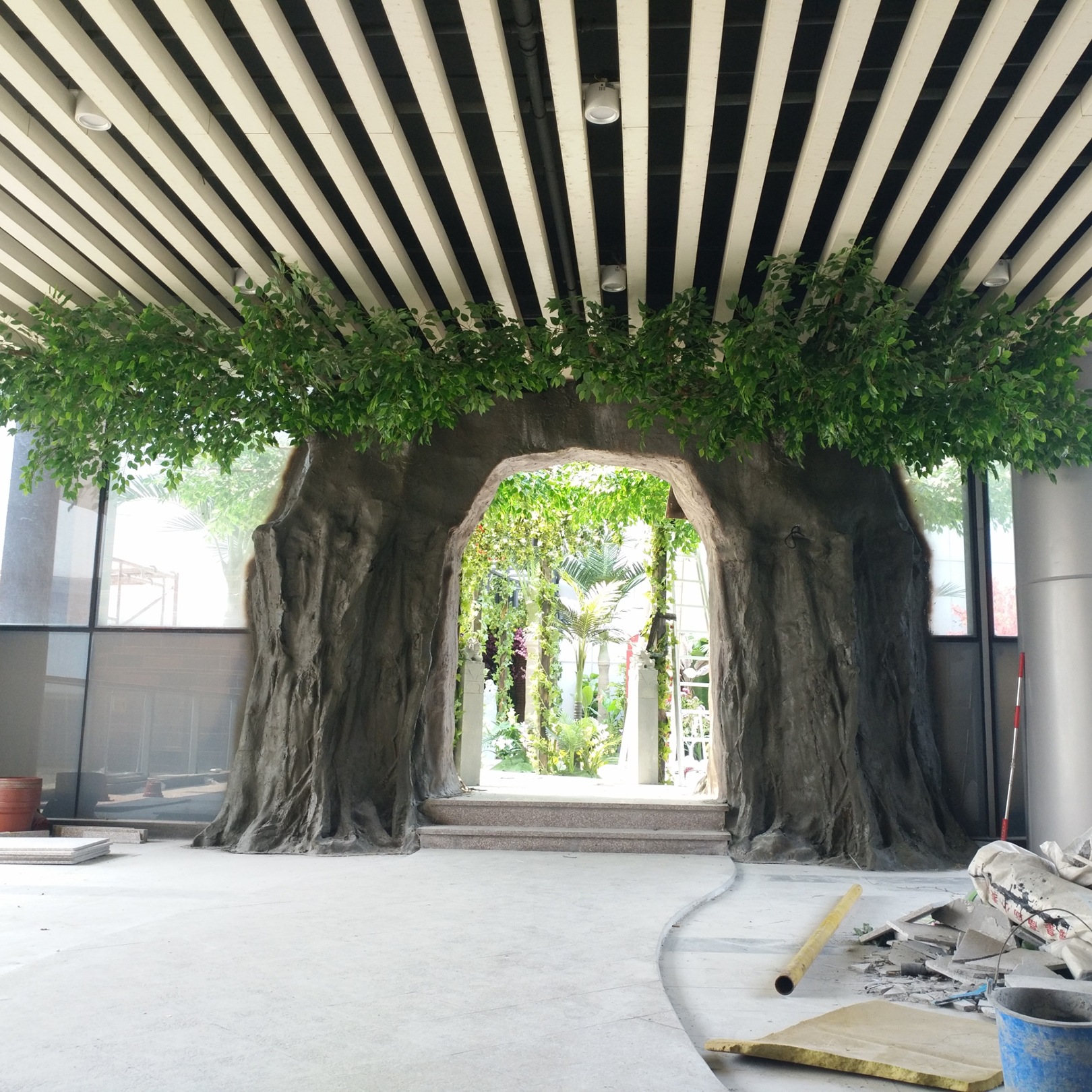 0成交0个仿真大型室内柱子树人造室内假树包柱树榕树枫树装饰