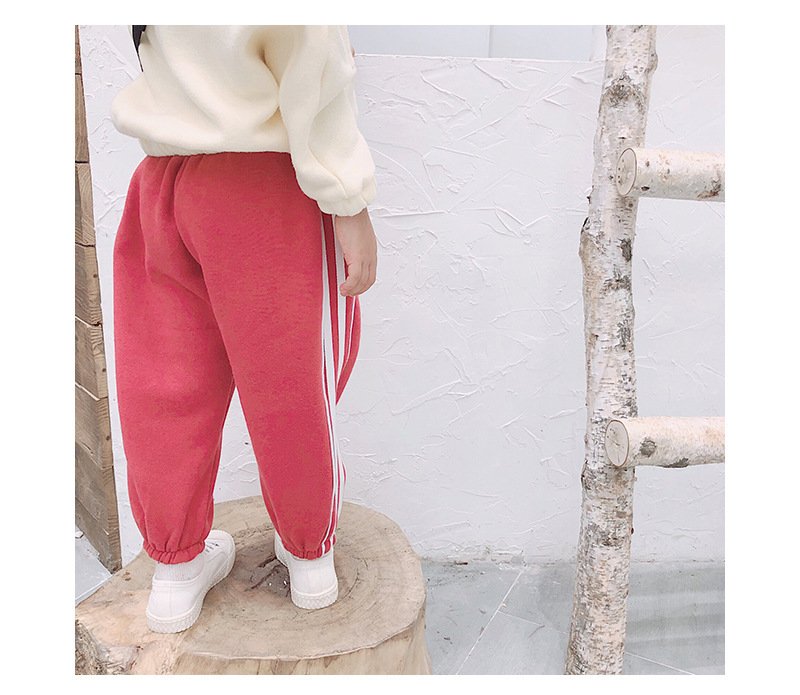 儿童百搭裤子女童春秋装19新款秋冬加绒宝宝韩版洋气小女孩运动裤