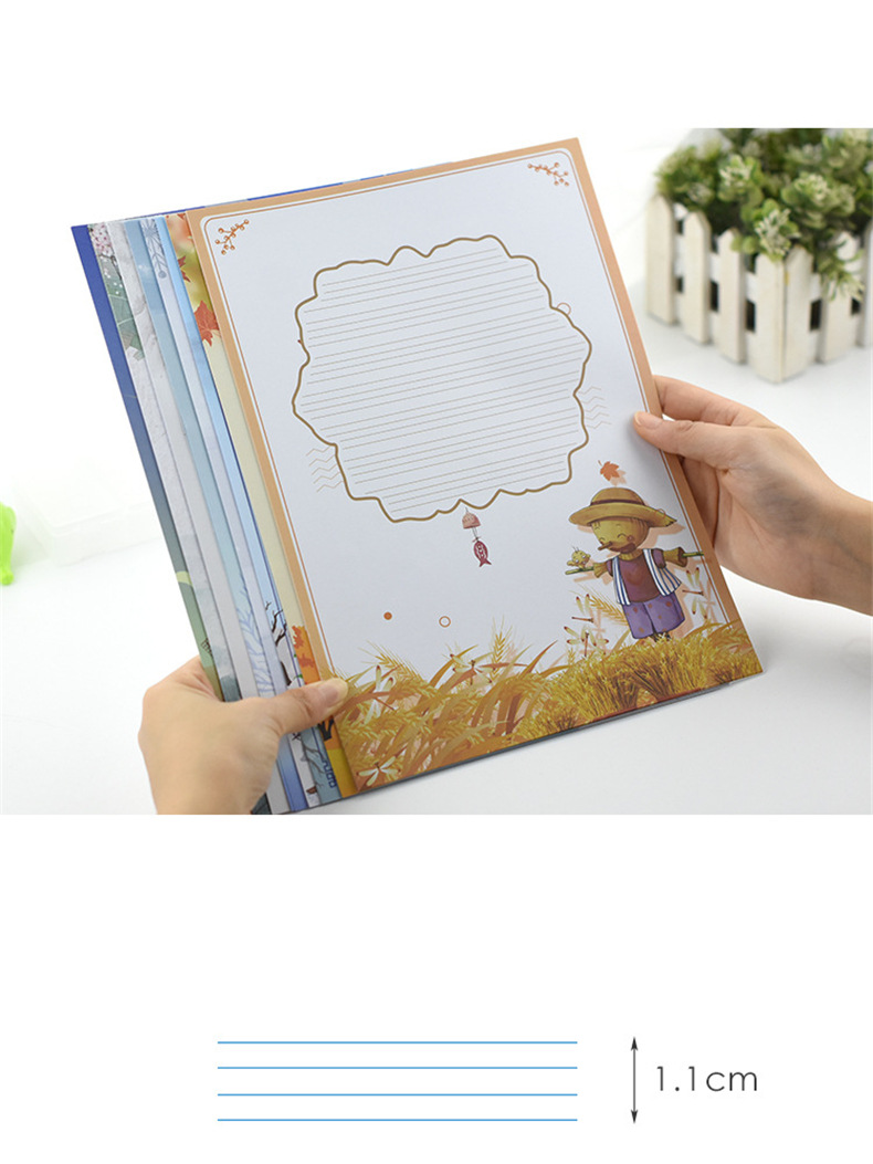 a4英语作业纸英语书法作品纸学生稿纸信纸英文作文纸书写训练专用