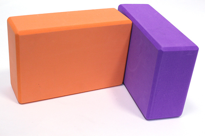 源头厂家单色瑜伽砖定制 yoga高密度辅助用品泡沫eva儿童舞蹈砖