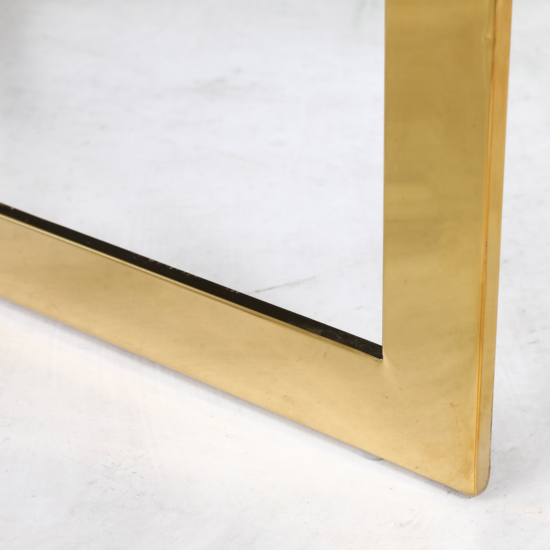 古典不锈钢电镀香槟金绒布单人沙发 欧式轻奢不锈钢客厅沙发定制