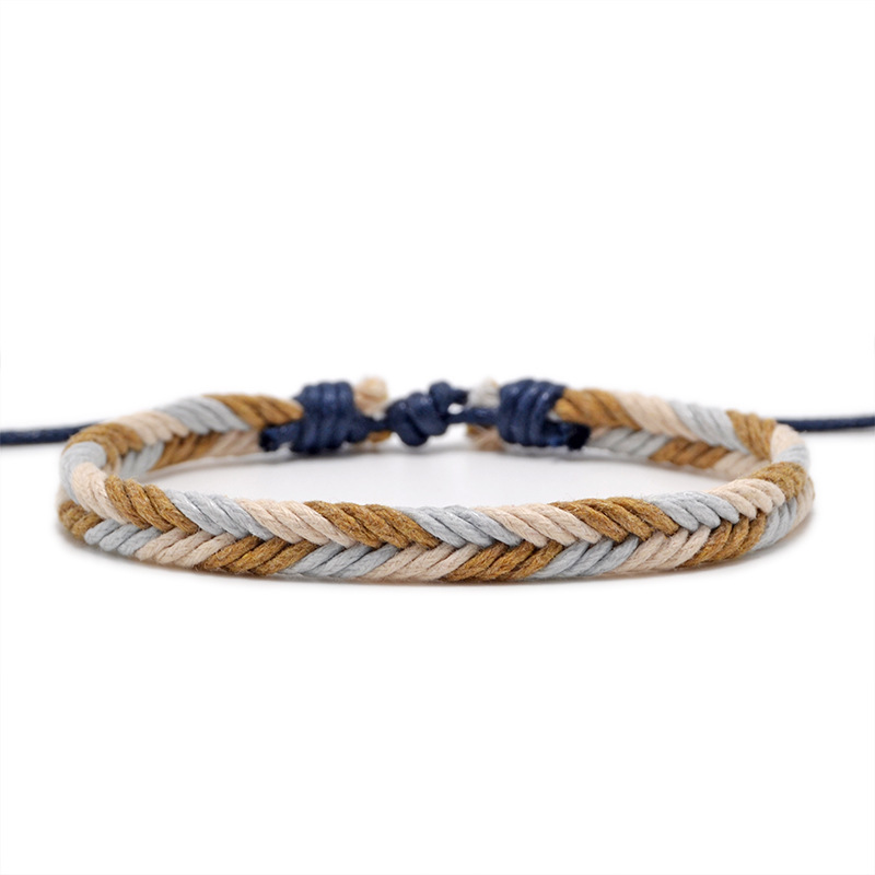 INS Style Hand Woven Hand Rope Fresh Student Original Bracelet TikTok Same Style Fashion Brand Design Handmade Bracelet