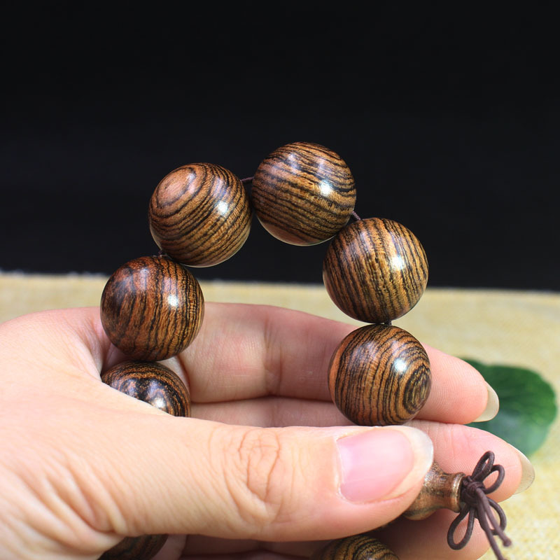 厂家直销 虎皮檀手串手链 男女款佛珠手串 木制工艺品