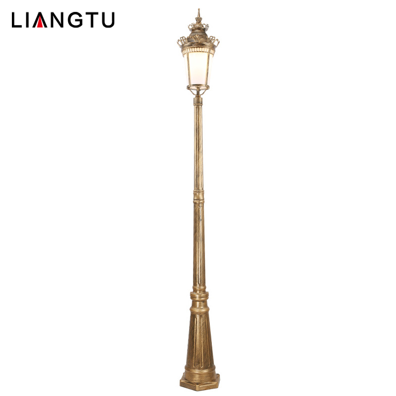 庭院灯单头高杆灯欧式地灯草坪灯户外花园别墅小区路灯防水3米景