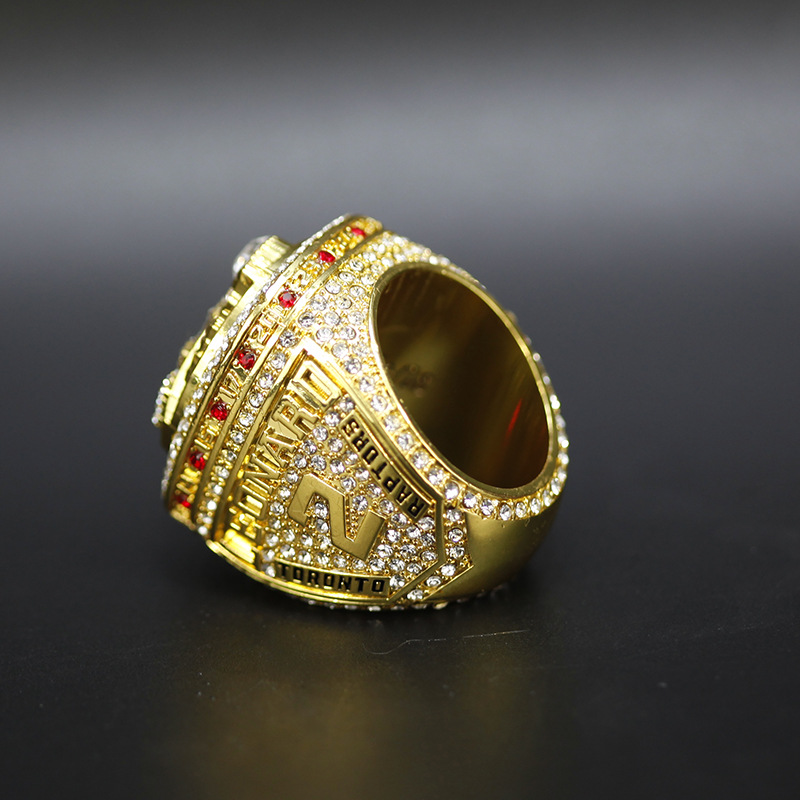 高品质 钢膜 2019 多伦多猛龙 2号7号 篮球总冠军戒指