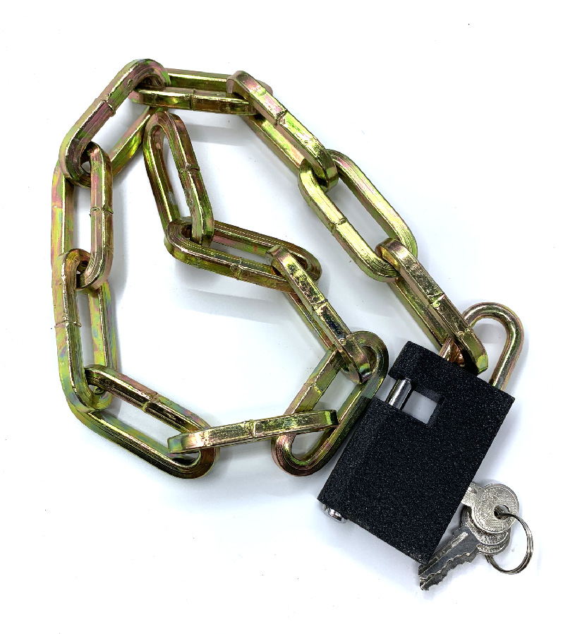 货源供应链子锁大门仓库摩托车自行车多用途防盗链条锁防撬链子锁