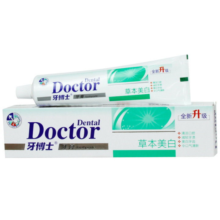 牙博士牙膏草本美白180g
