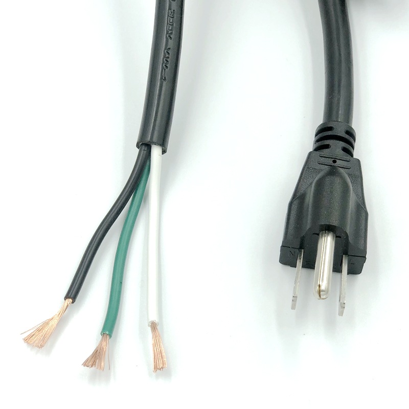 sjtw美规电源线 3芯18 16 14 12awg 美标三插品字尾 ul美式电源线