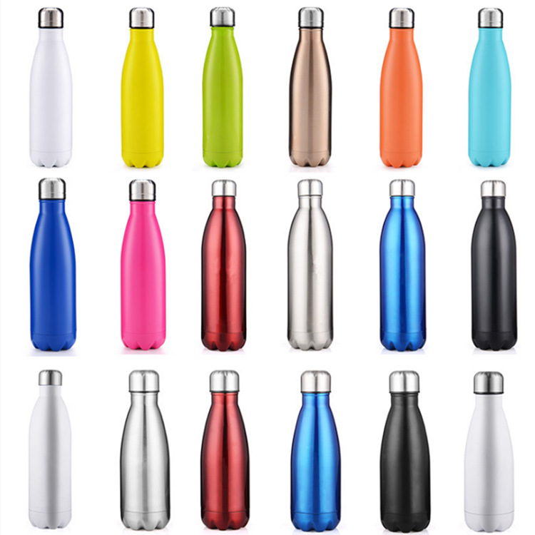 Fashion Brand Coke Bottle Stainless Steel 304 Vacuum Portable Outdoor Sports Bottle Thermos Cup Water Cup Gift Customization