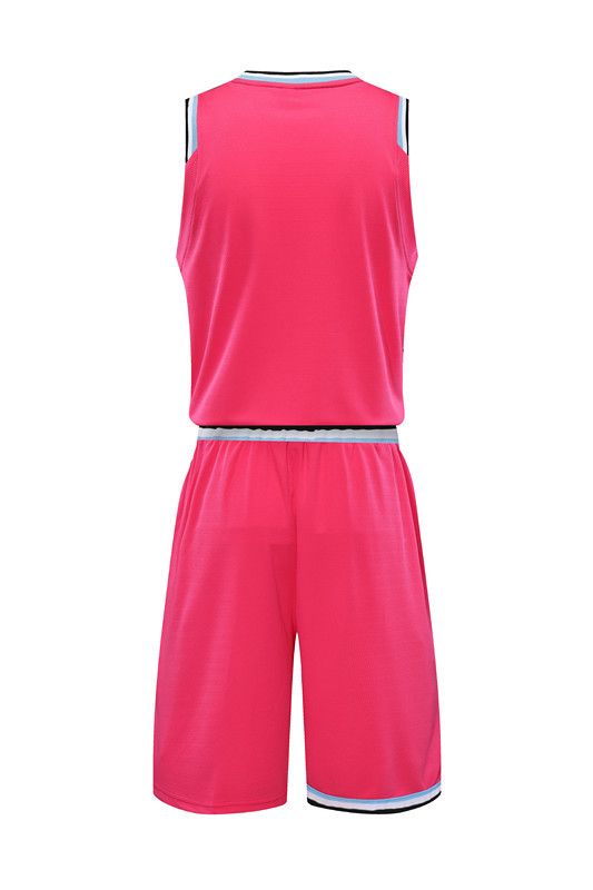 定制热火城市版球衣成人比赛背心篮球服韦德3号套装骚粉色球服