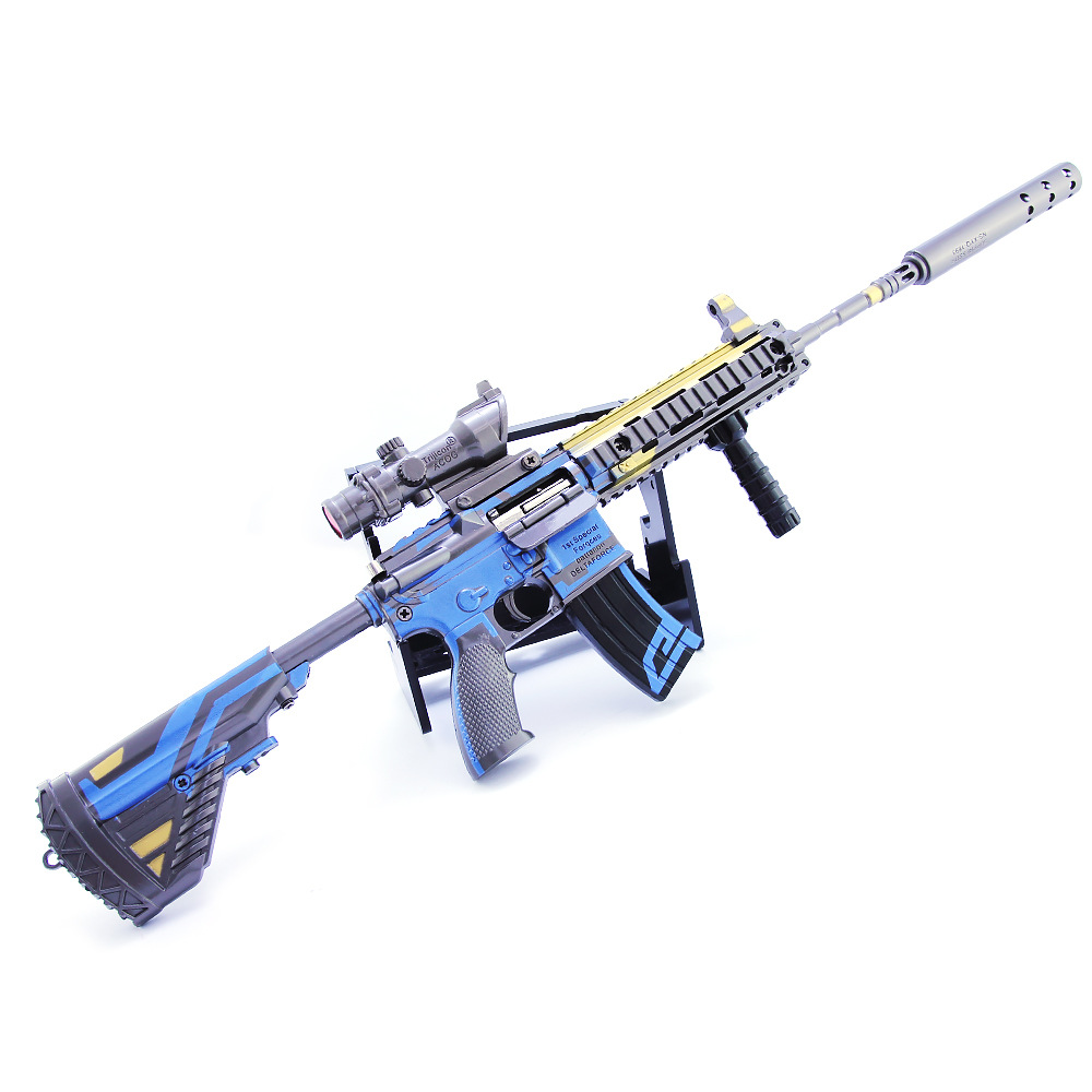 绝地大逃杀游戏周边 m416夜灯抛壳版全金属工艺品摆件玩具枪