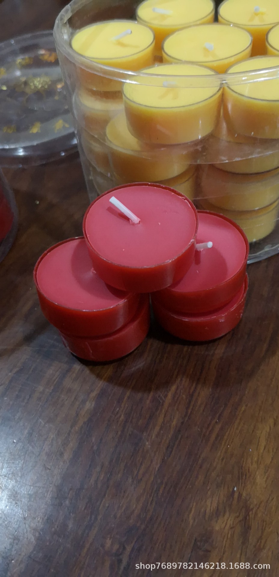 酥油蜡4小时28粒塑胶壳酥油灯粒 佛教酥油蜡厂家批发七色蜡烛包邮