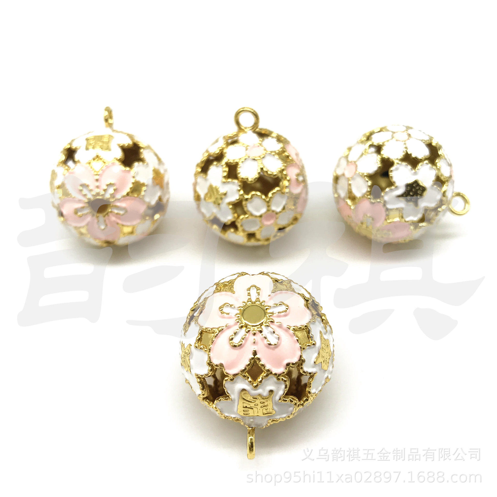 金阁寺银阁寺天龙寺樱花镂空铃铛寺庙樱铃日本御守高质量手机挂链
