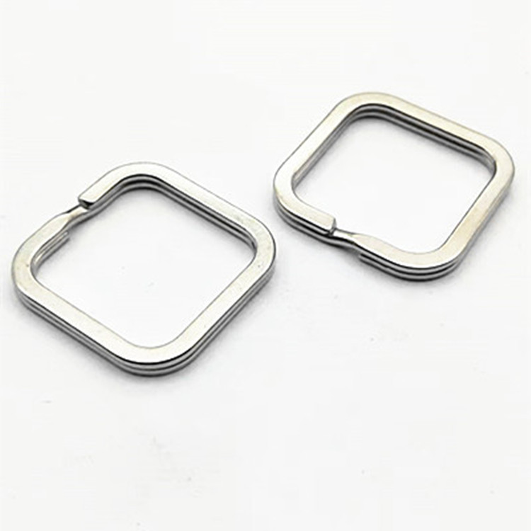 边长30mm正方形钥匙圈 异形创意钥匙环扣 口字扣i 铁扣金属箱包扣