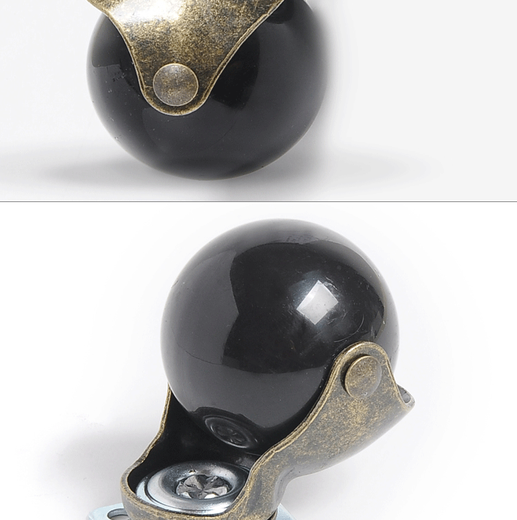 跨境2寸地球轮家具脚轮平底球形轮圆形轮pp球轮沙发轮子青古定制