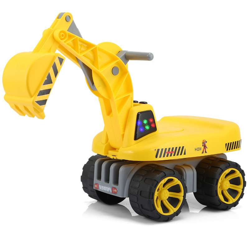 挖掘机玩具车 挖机儿童可坐可骑 男孩挖土机钩机滑行工程车