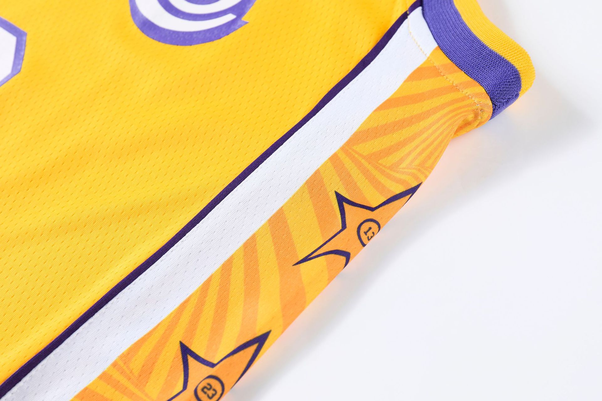 新款湖人城市版23号詹姆斯球衣比赛出场运动篮球服套装印字号定制