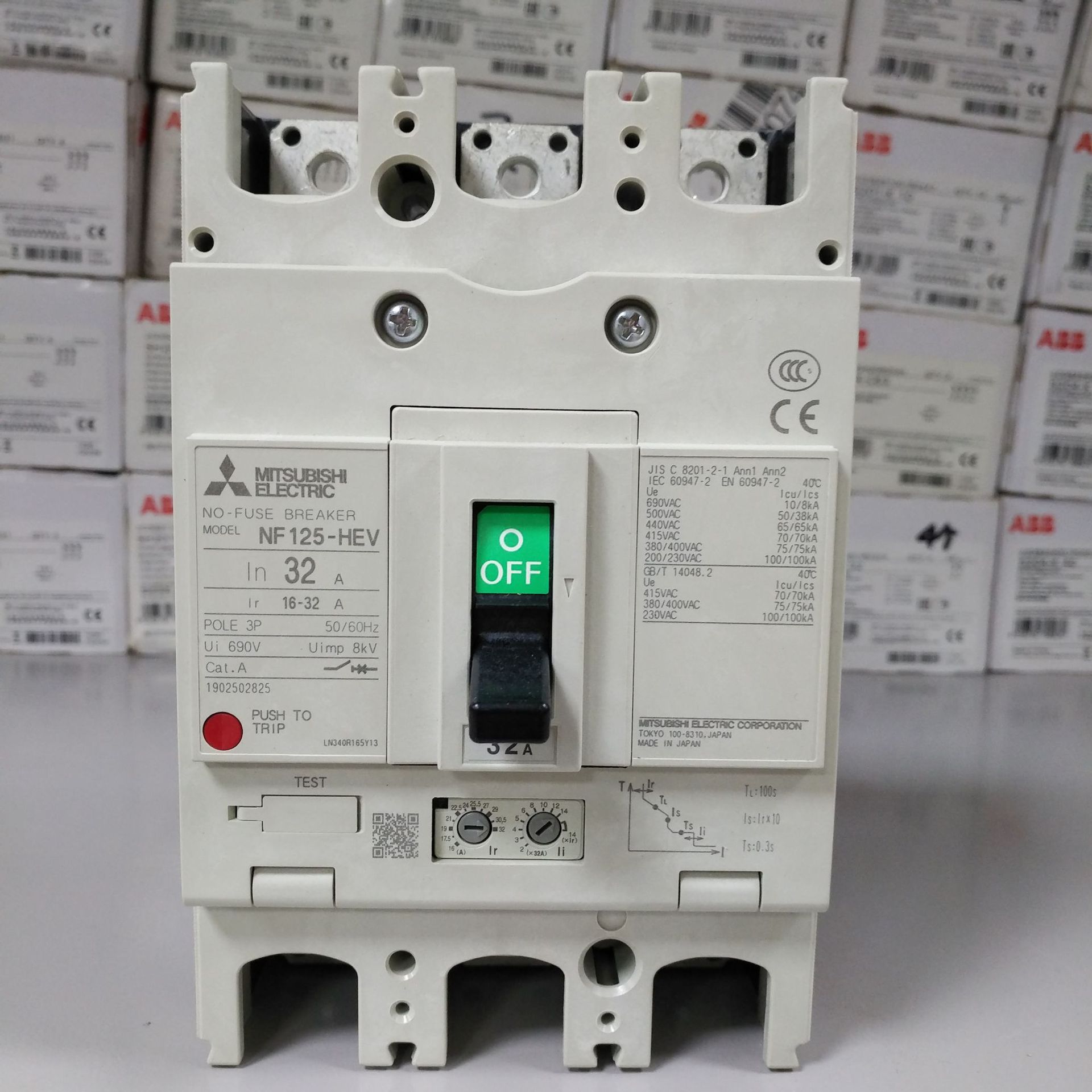 三菱塑壳/漏电断路器nf30-cs 2p 3a使用说明书:设定篇-阿里巴巴