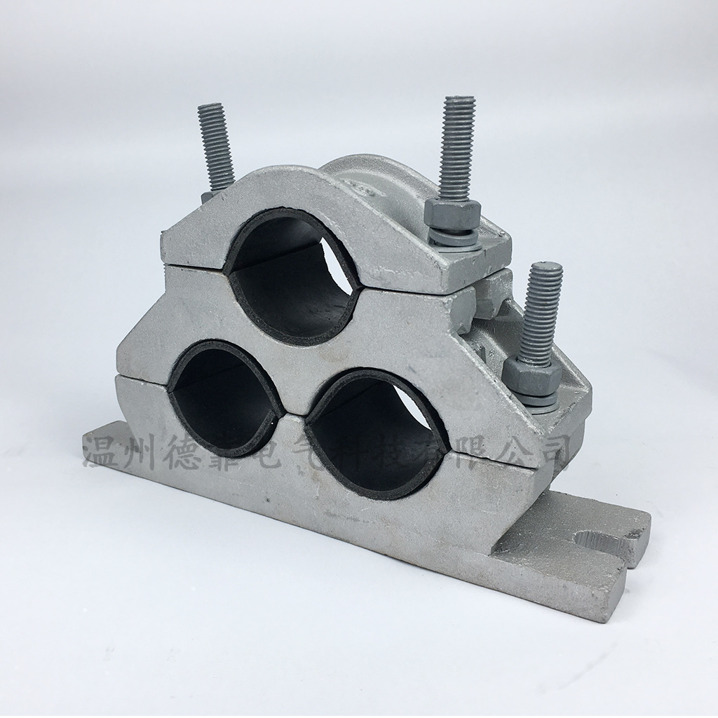 jgpd-1铝合金高压电缆固定线夹 电缆抱箍 三芯钢性卡箍 电力金具