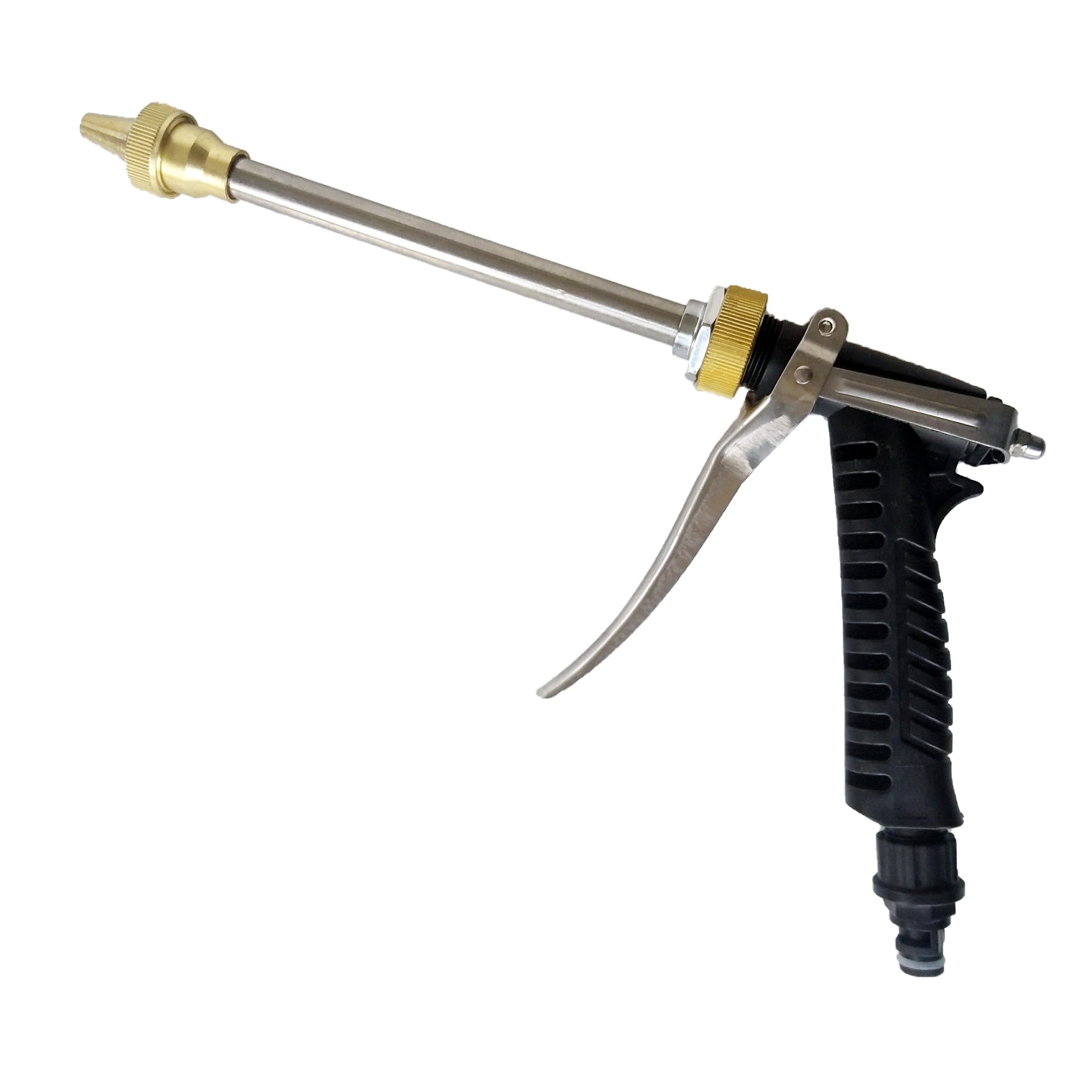 金属高压喷水枪可调出水状态跨境货源现货奶嘴款旋卡式水枪