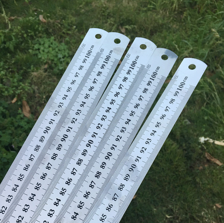 100cm钢尺一米尺1米钢尺不锈钢板直尺双面钢尺尺子竹木塑料大全