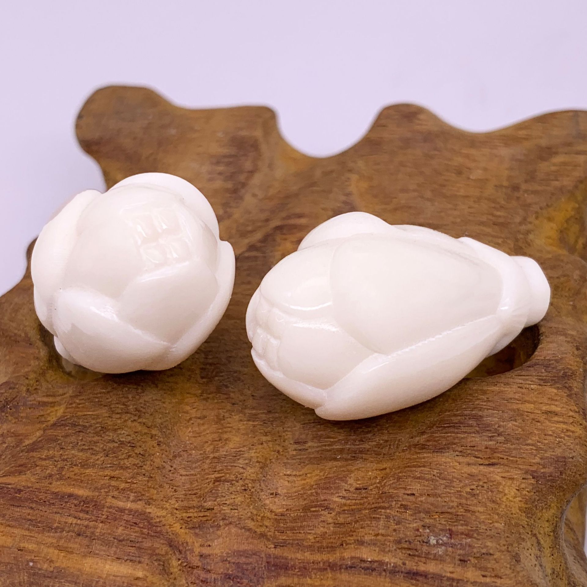 批发 象牙果雕刻玉兰花吊坠挂坠三通佛头菩提配饰diy手工饰品配件