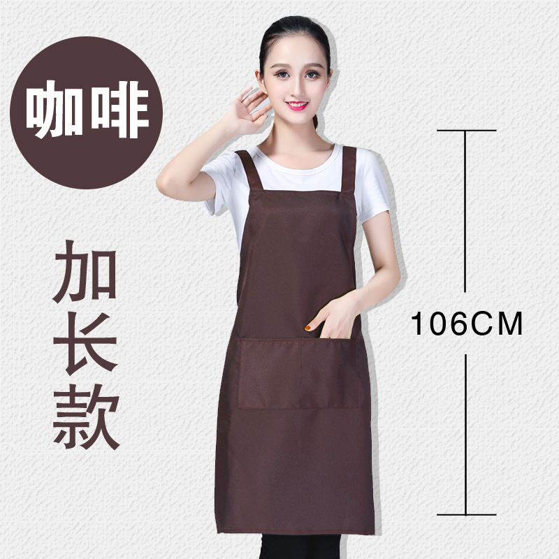 Apron Customized Logo Customized Work Clothing Milk Tea and Coffee Kitchen DIY Advertising Apron Customized Printing