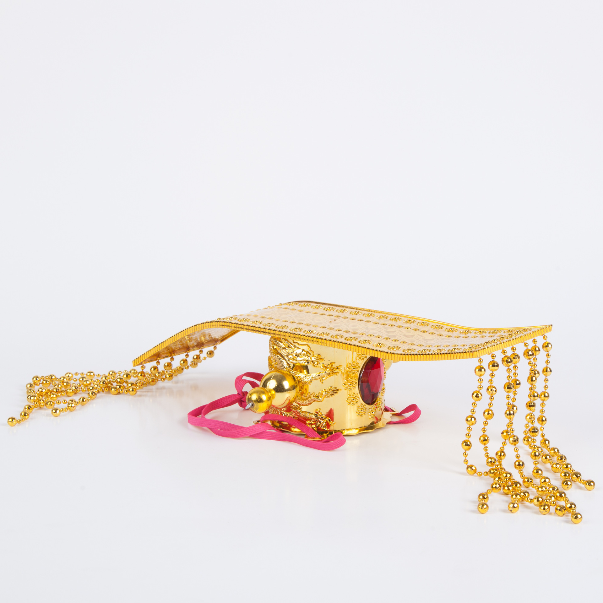 庙会旅游景点装扮货源金色皇帝头冠装扮服装道具帝王帽一个起批