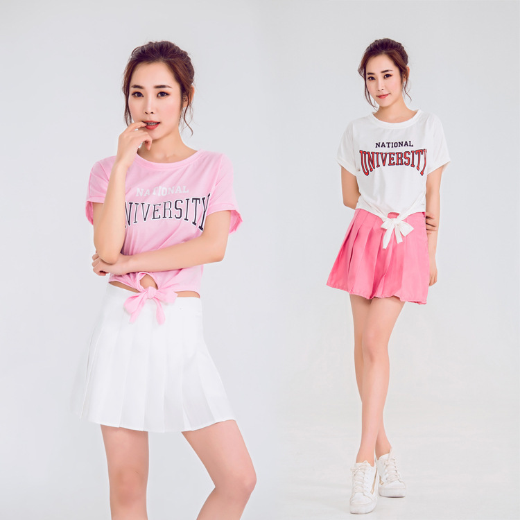 s-xl新款啦啦队足球宝贝服装韩团体宇宙少女啦啦队服