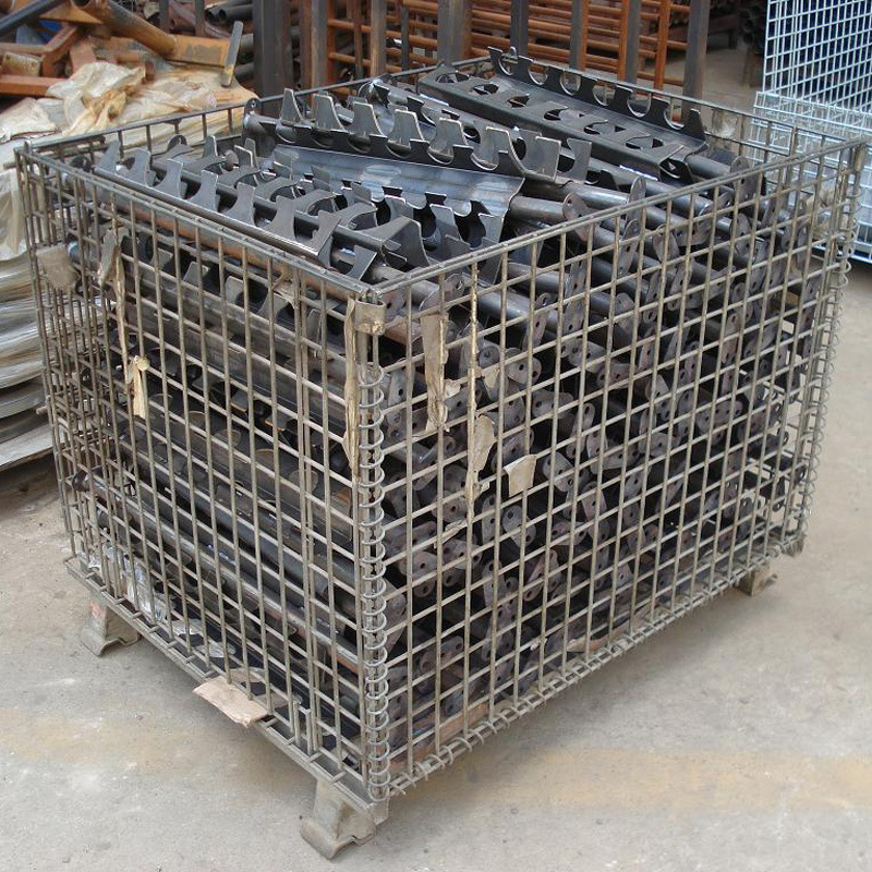 车间产品周转仓储笼 全折叠网格笼框厂家直销定制仓库镀锌铁笼