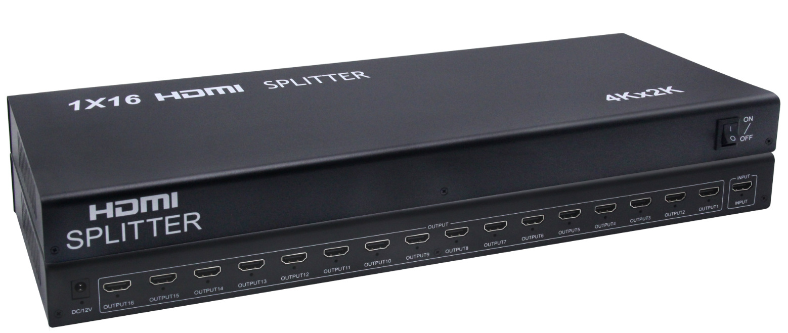 hdmi分配器1进16 一进十六出级联高清视频 hdmi分配器 4k电视卖场