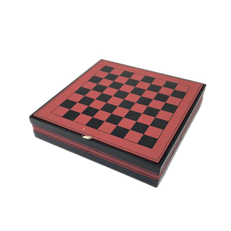 国际象棋棋盒 高端定制棋盘便携外出西洋棋子配件齐全双陆棋两用