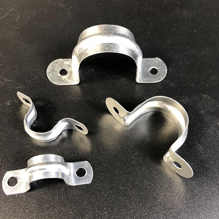 厂家直销 金属骑马卡 镀锌铁皮马鞍卡 u型欧姆管卡箍 可批发