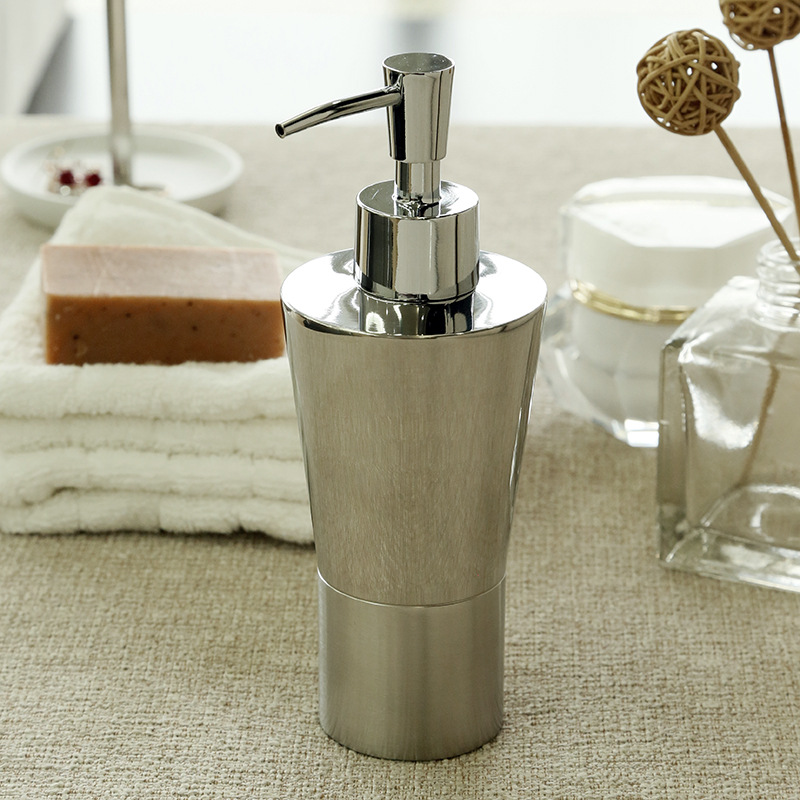 304不锈钢乳液瓶分装瓶便携按压式洗手液洗发水洗涤沐浴露空瓶子