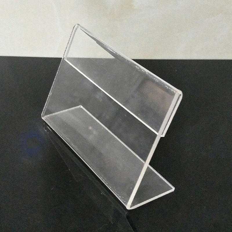 定制亚克力l型台卡 横款桌牌透明展示牌立牌 商品价格牌标价签