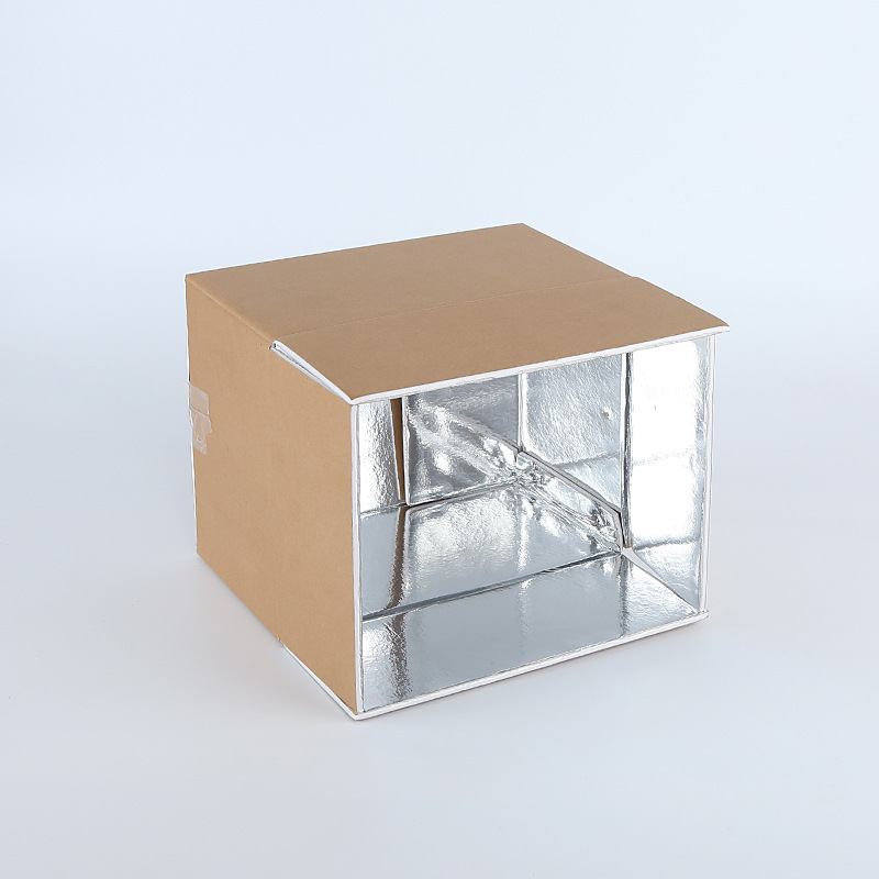 现货铝箔保温保鲜纸箱定制可印logo水果蔬菜冷藏保温运输箱批发