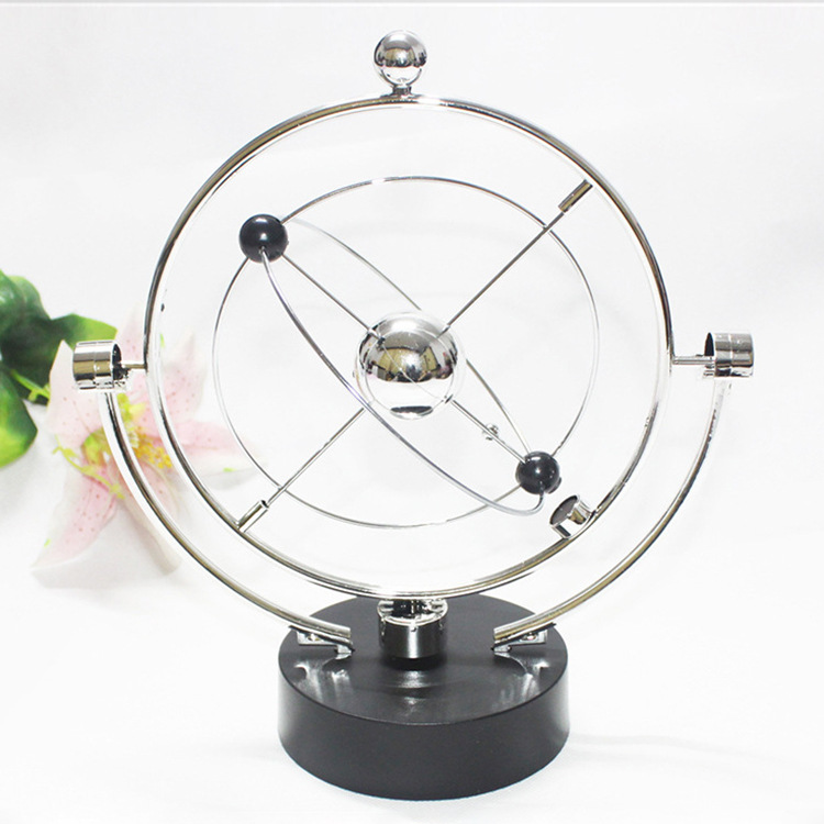 Creative Celestial Orbit Rotating Battery Perpetual Motion Instrument Physical Model Perpetual Motion Instrument Office Gift Table Decorative Ornaments