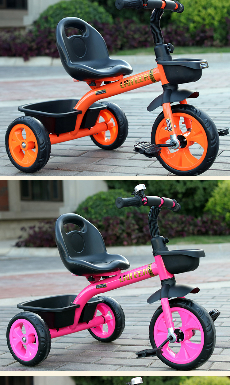 外贸儿童三轮车手推车小童车自行车宝宝脚蹬踏车玩具批发可代发