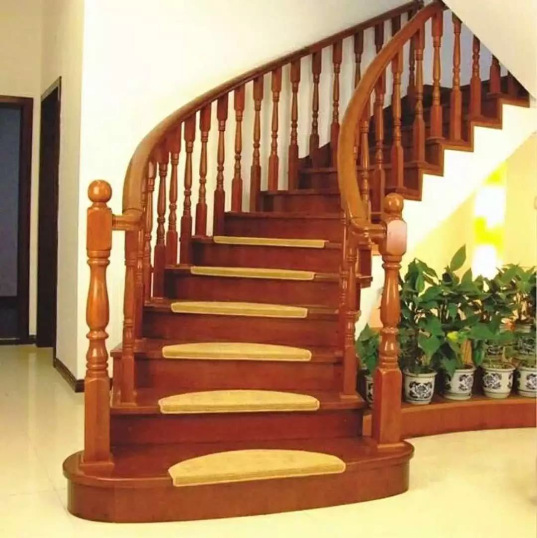 厂家生产实木楼梯扶手围栏 木质踏步板窗台围栏可定制