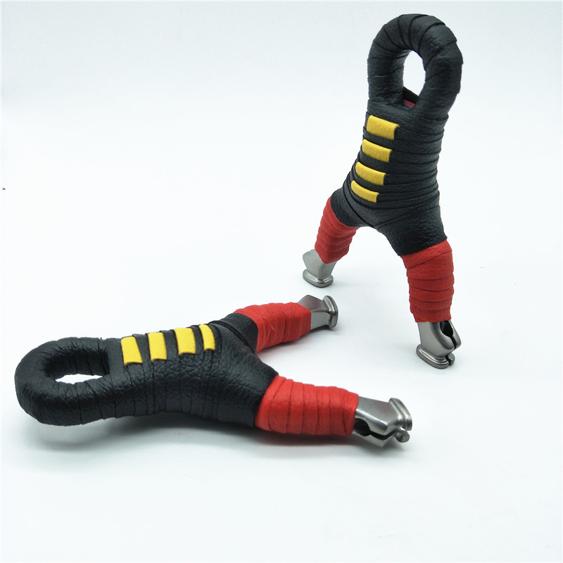 不锈钢弹弓 顶卡速射大威力精准单卡弹工圆皮筋卡球弓 户外专业