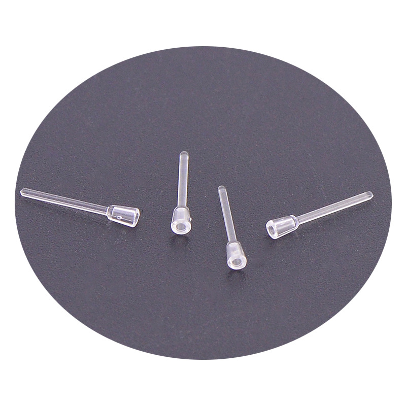 diy饰品配件 透明树脂耳针diy耳钉耳针耳饰套管防过敏 流行小饰品