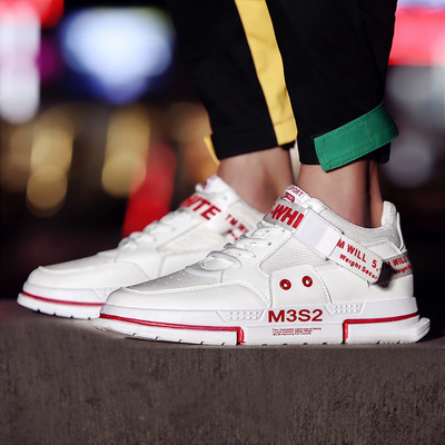 鞋子男潮鞋百搭韩版休闲小白潮流夏天帆布男鞋夏季透气板鞋aj悟空