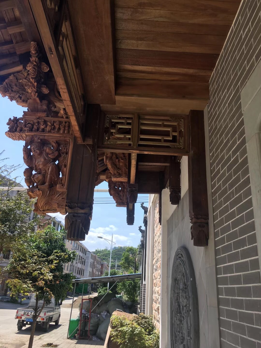 东阳木雕厂实木雕花牛腿雀替房梁梁托拖成品角花中式仿古建筑柱头